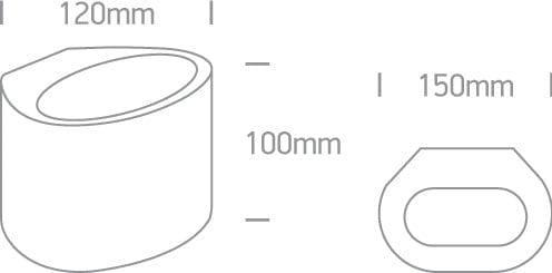 White 40W G9 wall gypsum decorative light, IP20.

 

 One Light SKU:60042
