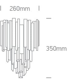 Brass Classic Wall Decorative 2xE14 lamps fitting. One Light SKU:60132