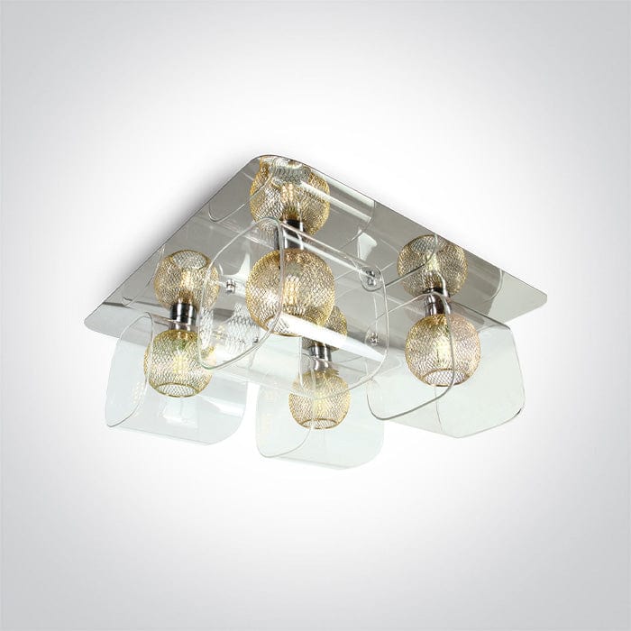 Chrome Decorative G9 Ceiling light.
 One Light SKU:60178B/C