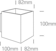 Wall & Ceiling Light Black Rectangular Replaceable lamp 30W Aluminium One Light SKU:6017A/B - Toplightco