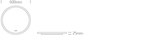 20W LED Round Mirror, IP44.

Dimmable, defog function and CCT adjustable 3000-6500K..

With separate switch.

 

 One Light SKU:60208