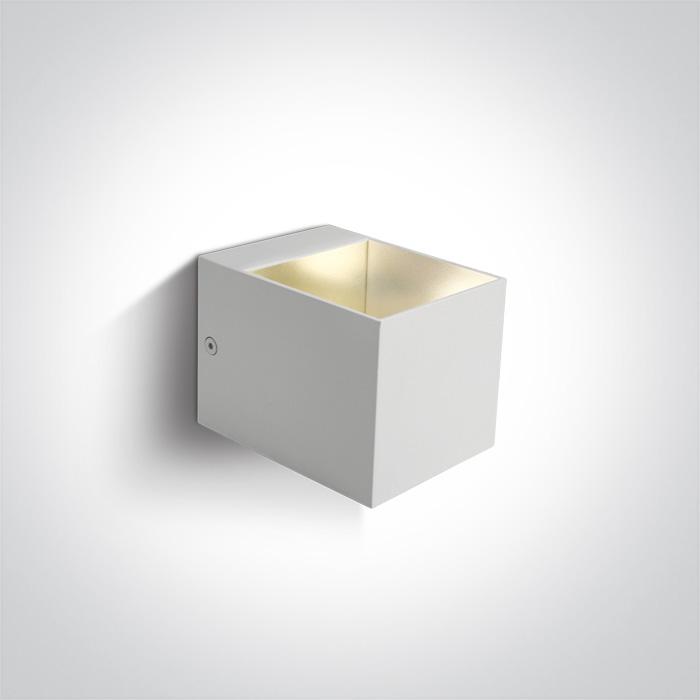 Wall & Ceiling Light White Rectangular Replaceable lamp 30W Aluminium One Light SKU:6030/W - Toplightco