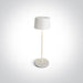 Table Light White Circular Warm White LED Dimmable Outdoor LED built in 200lm 3,3W Die Cast One Light SKU:61082A/W - Toplightco