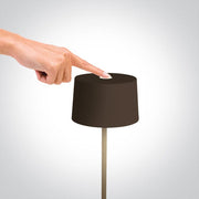 Table Light Rust Brown Circular Warm White LED Dimmable Outdoor LED built in 200lm 3,3W Die Cast One Light SKU:61082A/BR - Toplightco