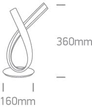 Table Light Brass Circular Warm White LED built in 550lm 10W Aluminium + Steel One Light SKU:61086/BS - Toplightco