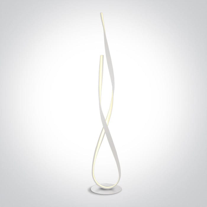 Sand White Led Floor Lamp 29w Warm White Ip20 230v - Toplightco