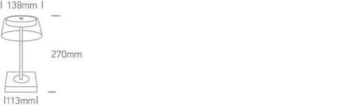 Black Rechargeable stepless dimmable table lamp suitable for indoor/outdoor use, IP65.

Charging time 6,5Hrs

Working time 10Hrs (100%)

 

 One Light SKU:61090/B