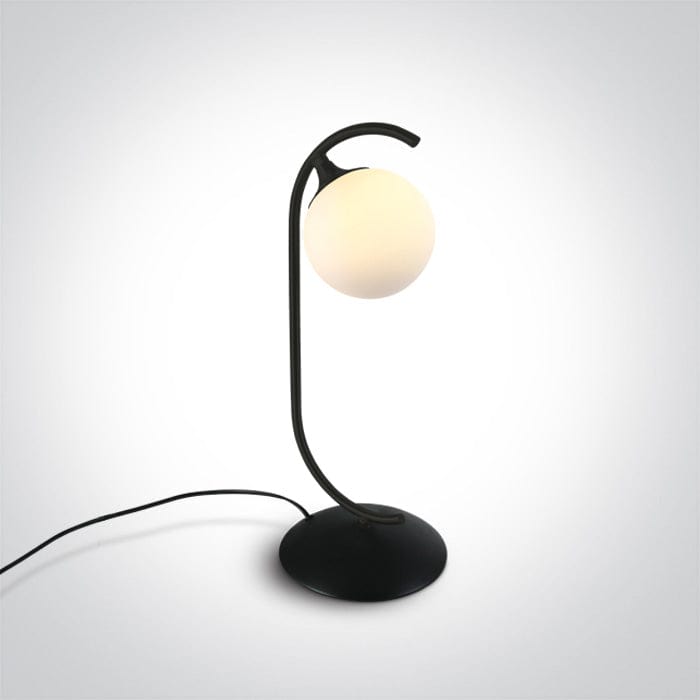 Table Light Black Circular Replaceable lamp 9W Steel One Light SKU:61116/B - Toplightco