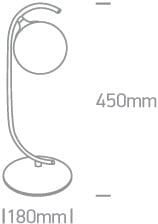 Table Light Brushed Brass Circular Replaceable lamp 9W Steel One Light SKU:61116/BBS - Toplightco