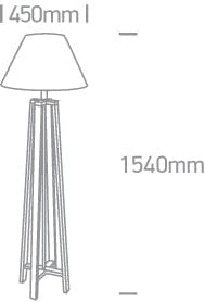 Wood Floor Lamp 12w E27 Decorative Wooden Floor Lamp - Toplightco