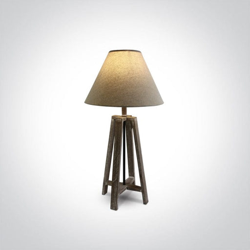 Stone 12W E27 Decorative wooden table lamp with EU Schuko plug.

 

 One Light SKU:61118