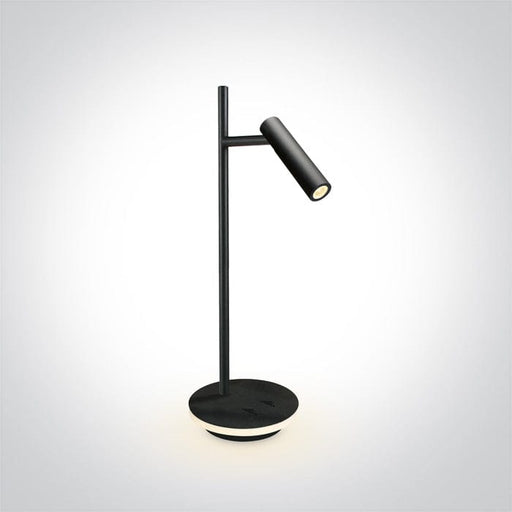 Table Light Black Circular Warm White LED built in 510lm 3W + 6W Metal + Aluminium One Light SKU:61132A/B/W - Toplightco