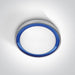 Ceiling Light Blue Circular Replaceable lamp 11W Metal One Light SKU:62010/G/BL - Toplightco