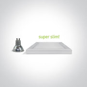 Ceiling Light White Rectangular Warm White LED built in 1400lm 18W Aluminium One Light SKU:62018AF/W/W - Toplightco