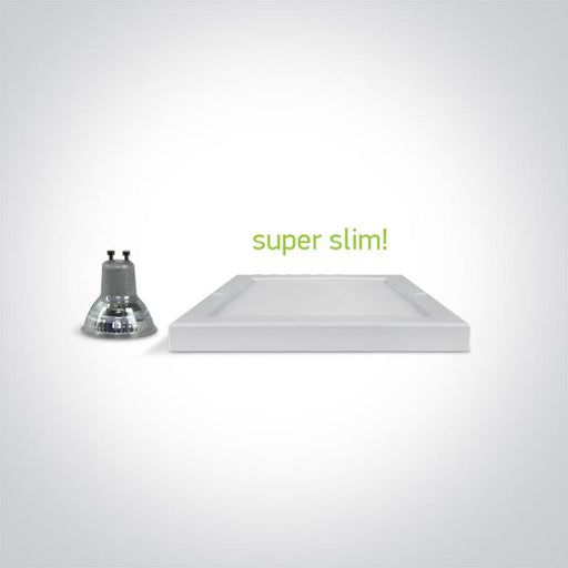 Ceiling Light White Rectangular Warm White LED built in 1400lm 18W Aluminium One Light SKU:62018AF/W/W - Toplightco