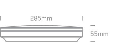 Ceiling Light White Circular Warm White LED built in 1600lm 20W PC One Light SKU:62022A/W/W - Toplightco