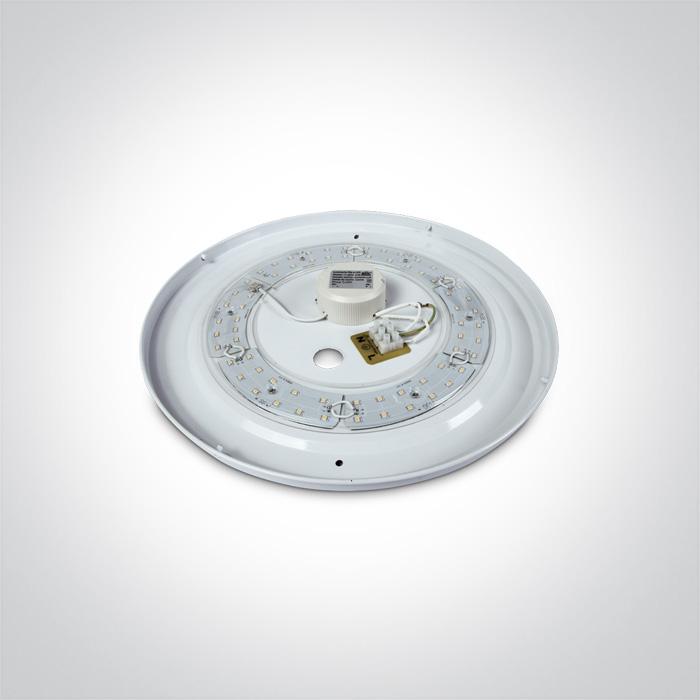 Ceiling Light White Circular Warm White LED built in 1600lm 26W Metal One Light SKU:62024C/W - Toplightco