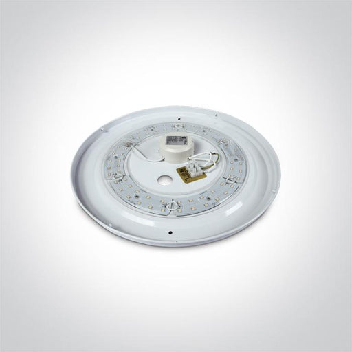 Ceiling Light White Circular Warm White LED built in 1600lm 26W Metal One Light SKU:62024C/W - Toplightco