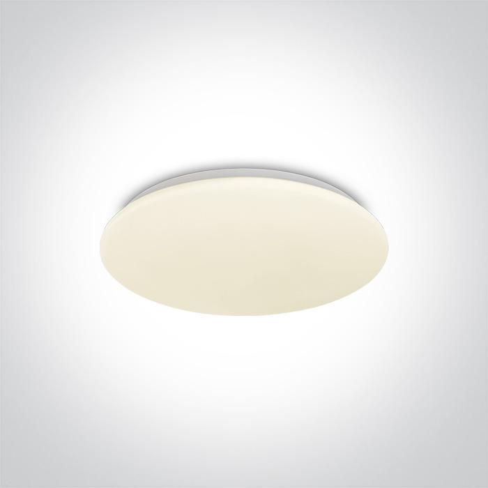 Ceiling Light White Circular Warm White LED built in 1700lm 24W Metal One Light SKU:62026B/W - Toplightco