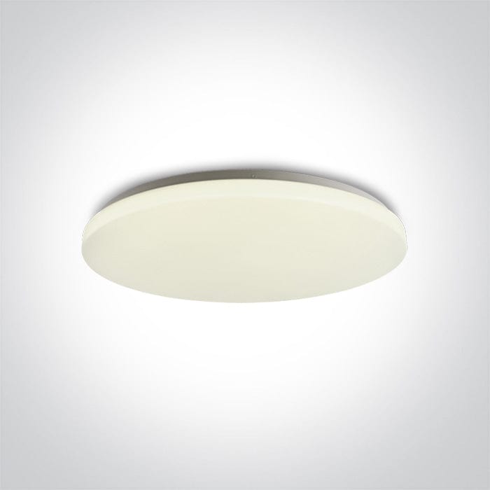 Ceiling Light White Circular Cool White LED built in 3750lm 50W Metal One Light SKU:62026D/W/C - Toplightco