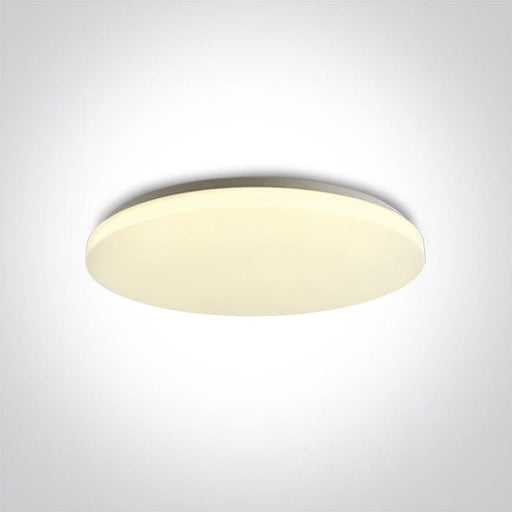 Ceiling Light White Circular Warm White LED built in 3750lm 50W Metal One Light SKU:62026D/W/W - Toplightco