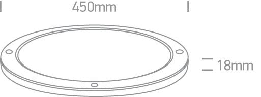 Ceiling Light White Circular Cool White LED built in 3000lm 38W Aluminium One Light SKU:62038F/W/C - Toplightco