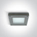 Ceiling Light Brushed Chrome Rectangular Warm White LED built in 17W Steel One Light SKU:62102/MC - Toplightco