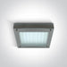 Ceiling Light Brushed Chrome Rectangular Warm White LED built in 30W Steel One Light SKU:62104/MC - Toplightco