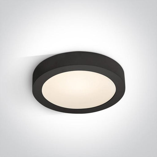 Ceiling Light Black Circular Warm White LED built in 1006lm 16W Die Cast One Light SKU:62115F/B/W - Toplightco