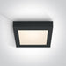 Ceiling Light Black Rectangular Warm White LED built in 1490lm 22W Die Cast One Light SKU:62122F/B/W - Toplightco