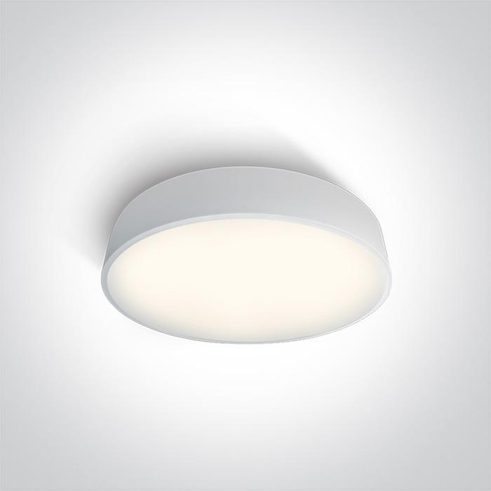 Ceiling Light White Circular Cool White LED built in 1600lm 25W Metal One Light SKU:62125D/W/C - Toplightco