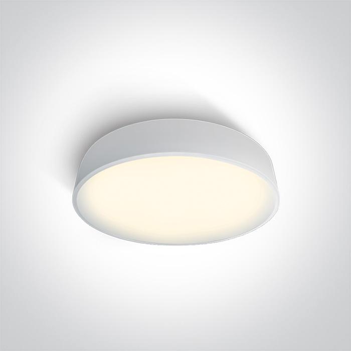 Ceiling Light White Circular Warm White LED built in 1500lm 25W Metal One Light SKU:62125D/W/W - Toplightco