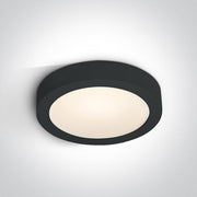 Ceiling Light Black Circular Warm White LED built in 1797lm 30W Die Cast One Light SKU:62130F/B/W - Toplightco