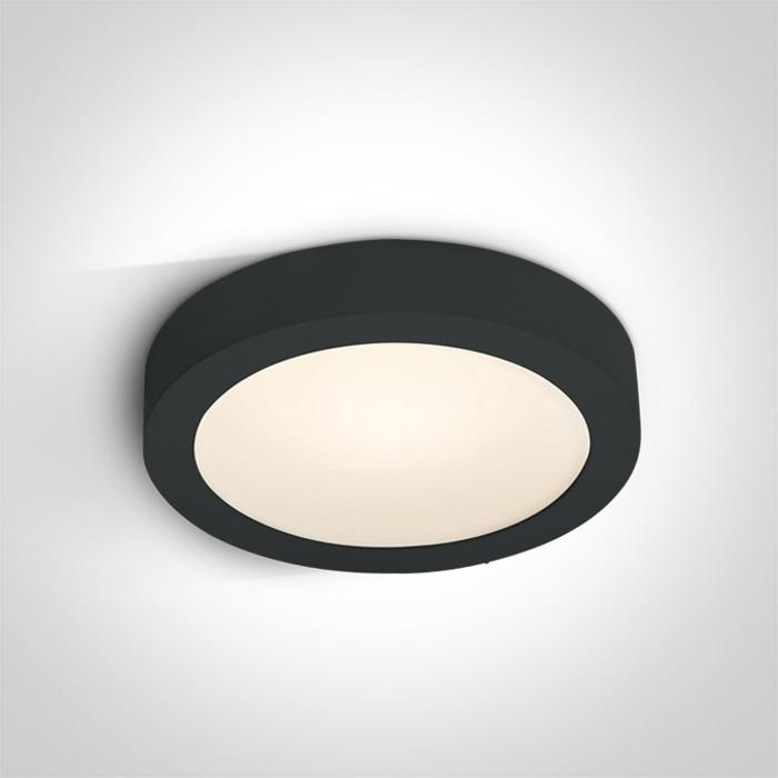 Ceiling Light Black Circular Warm White LED built in 1797lm 30W Die Cast One Light SKU:62130F/B/W - Toplightco