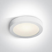Ceiling Light White Circular Cool White LED built in 1997lm 30W Die Cast One Light SKU:62130F/W/C - Toplightco