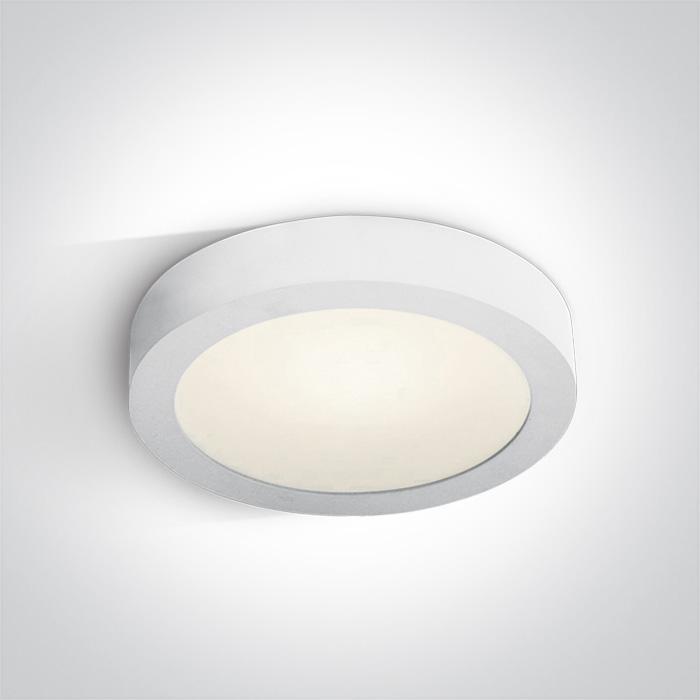 Ceiling Light White Circular Cool White LED built in 1997lm 30W Die Cast One Light SKU:62130F/W/C - Toplightco