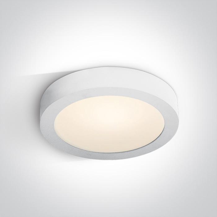 Ceiling Light White Circular Warm White LED built in 1797lm 30W Die Cast One Light SKU:62130F/W/W - Toplightco