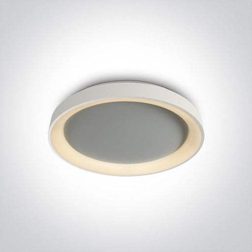 White Ceiling Light Led 30w Warm White Ip20 230v SKU: 62130L/W/W - Toplightco