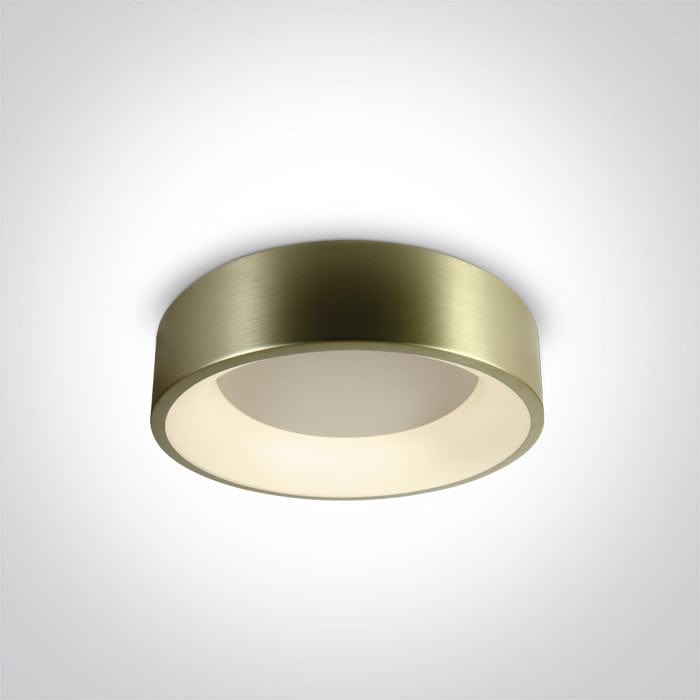 Brushed Brass Ceiling Light Led 32w Warm White Ip20 230v One Light SKU:62132N/BBS/W - Toplightco