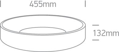 Brushed Brass Ceiling Light Led 32w Warm White Ip20 230v One Light SKU:62132N/BBS/W - Toplightco