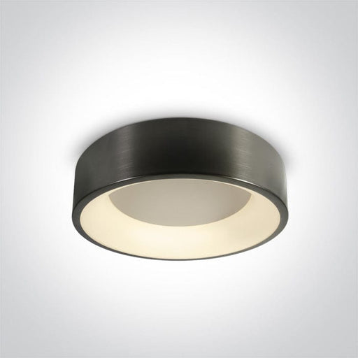 Metal Grey Ceiling Light Led 32w Warm White Ip20 230v One Light SKU:62132N/MG/W - Toplightco