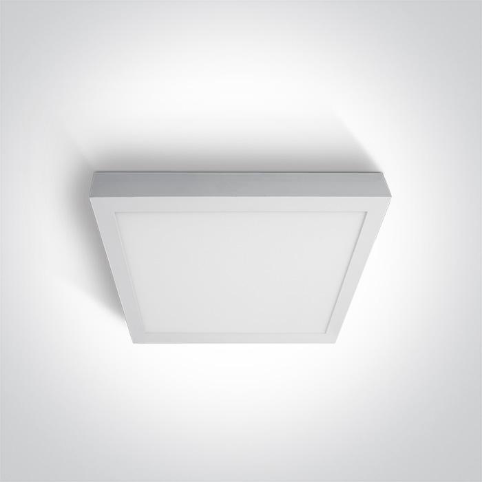 Ceiling Light White Rectangular Cool White LED built in 3600lm 40W Aluminium One Light SKU:62140AE/W/C - Toplightco