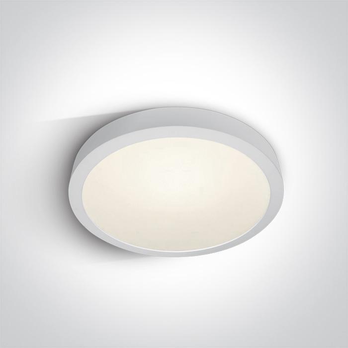 Ceiling Light White Circular Cool White LED built in 2800lm 40W Die Cast One Light SKU:62140F/W/C - Toplightco