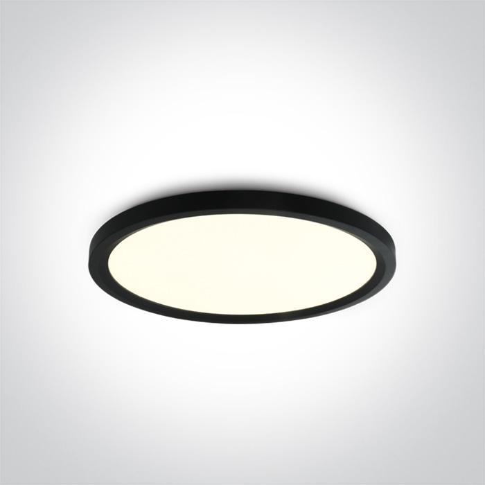 Ceiling Light Black Circular Cool White LED built in 3500lm 40W Aluminium One Light SKU:62140FB/B/C - Toplightco