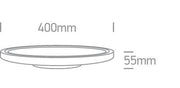 Ceiling Light White Circular Warm White LED built in 3500lm 40W Aluminium One Light SKU:62140FB/W/W - Toplightco