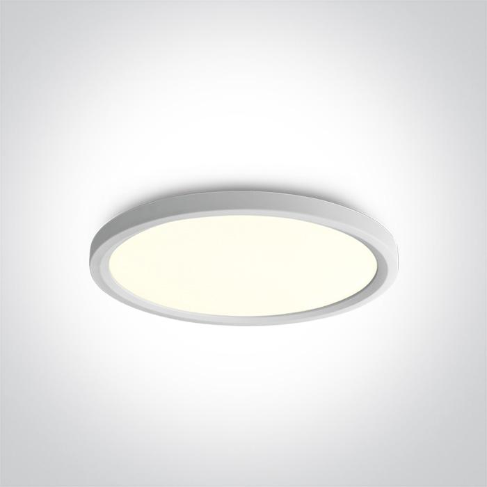 Ceiling Light White Circular Cool White LED built in 3500lm 40W Aluminium One Light SKU:62140FB/W/C - Toplightco