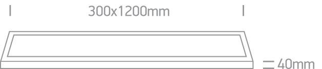 Ceiling Light White Rectangular Cool White LED built in 3600lm 40W Aluminium One Light SKU:62140RE/W/C - Toplightco