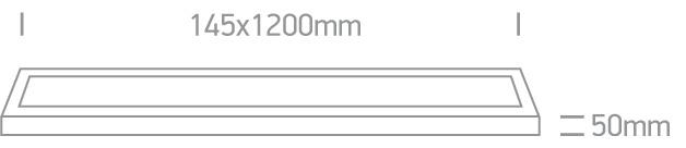 Ceiling Light White Rectangular Cool White LED built in 2700lm 40W Die Cast One Light SKU:62140RF/W/C - Toplightco