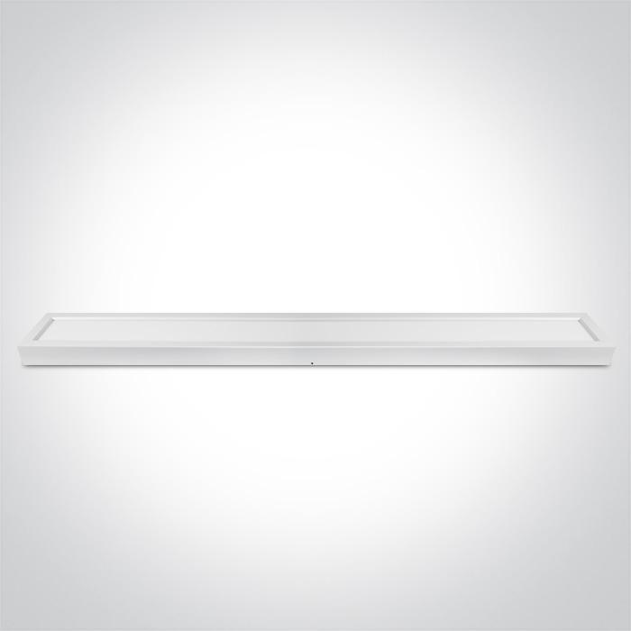 Ceiling Light White Rectangular Cool White LED built in 2700lm 40W Die Cast One Light SKU:62140RF/W/C - Toplightco
