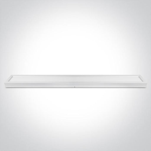 Ceiling Light White Rectangular Warm White LED built in 2700lm 40W Die Cast One Light SKU:62140RF/W/W - Toplightco